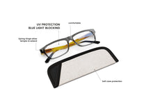 Load image into Gallery viewer, 1 Pair Blue Blocker Reading glasses with Pouch
